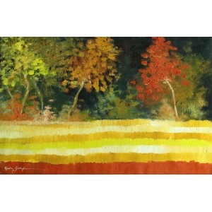 Ayesha Siddiqui, 18 x 28 Inch, Oil on Canvas,  Landscape Painting, AC-AYS-052